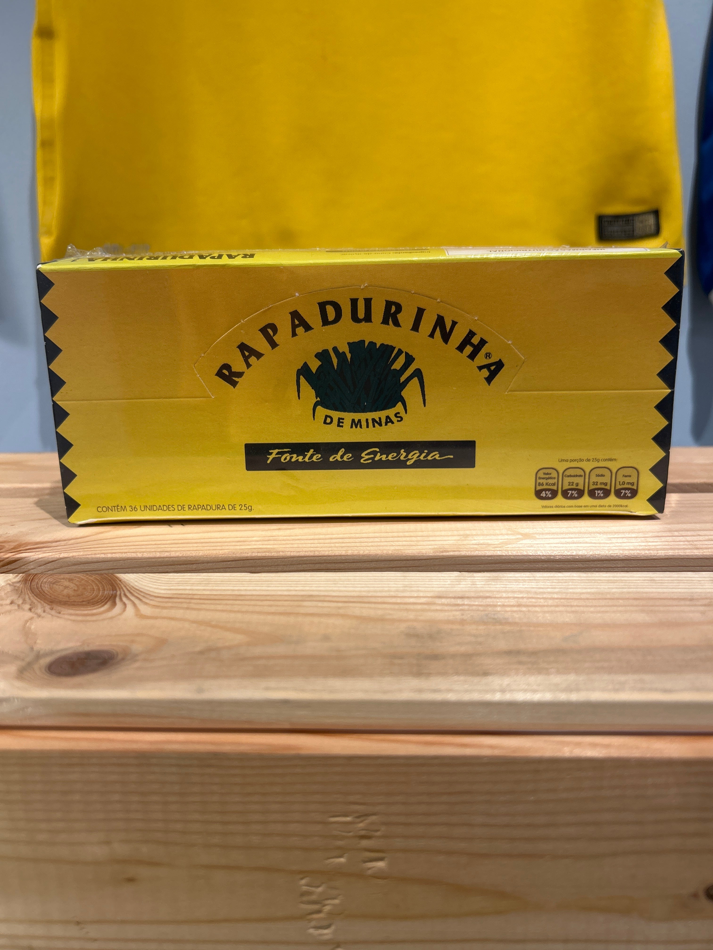 "Jaggery" Rapadurinha de Minas - 36 x 25g  Rapadurinha de Minas -  900g