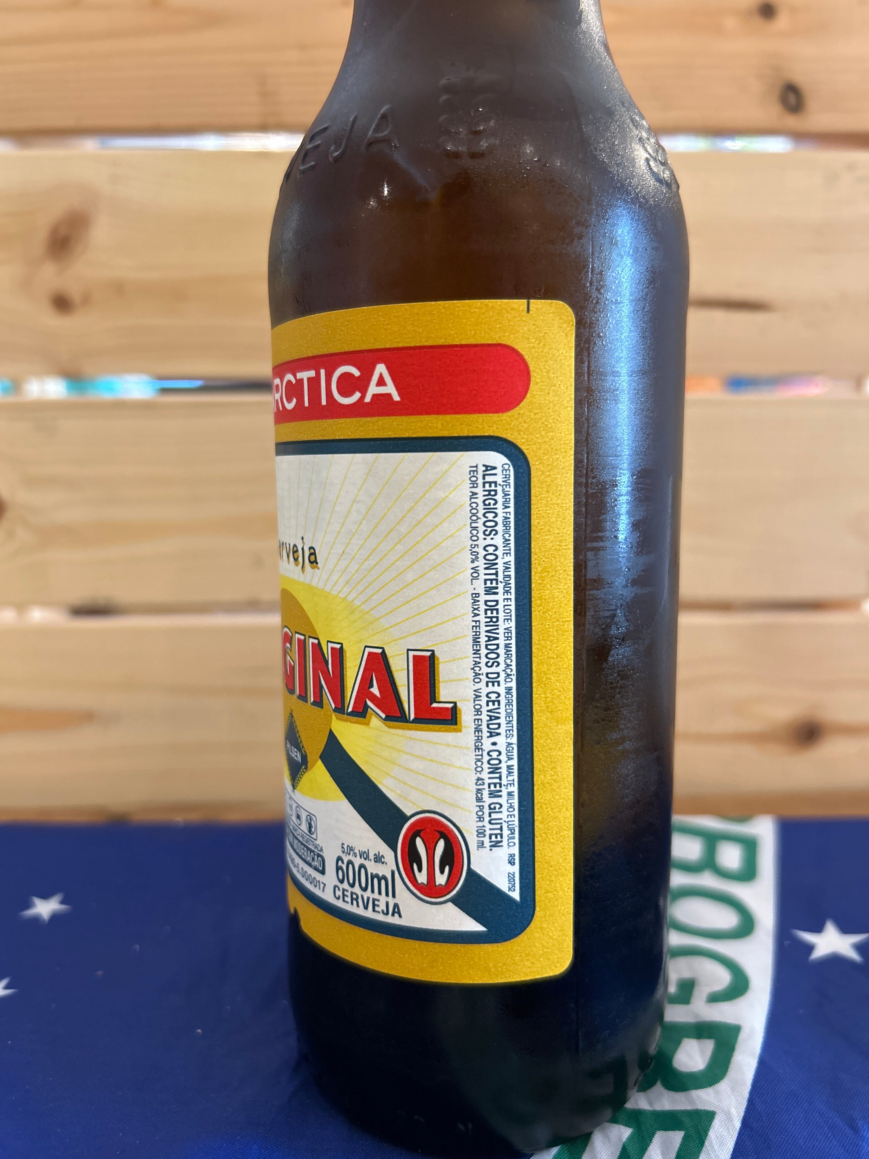 Pack 12 unités  - Bière brésilienne - Original Bouteille (Cerveja Original garrafa- ANTARCTICA - 600 mL