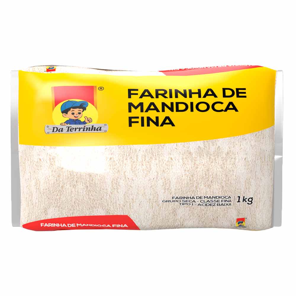 Farine de Manioc fine Cru (Farinha de Mandioca fina Crua) - DA TERRINHA - 1 kg