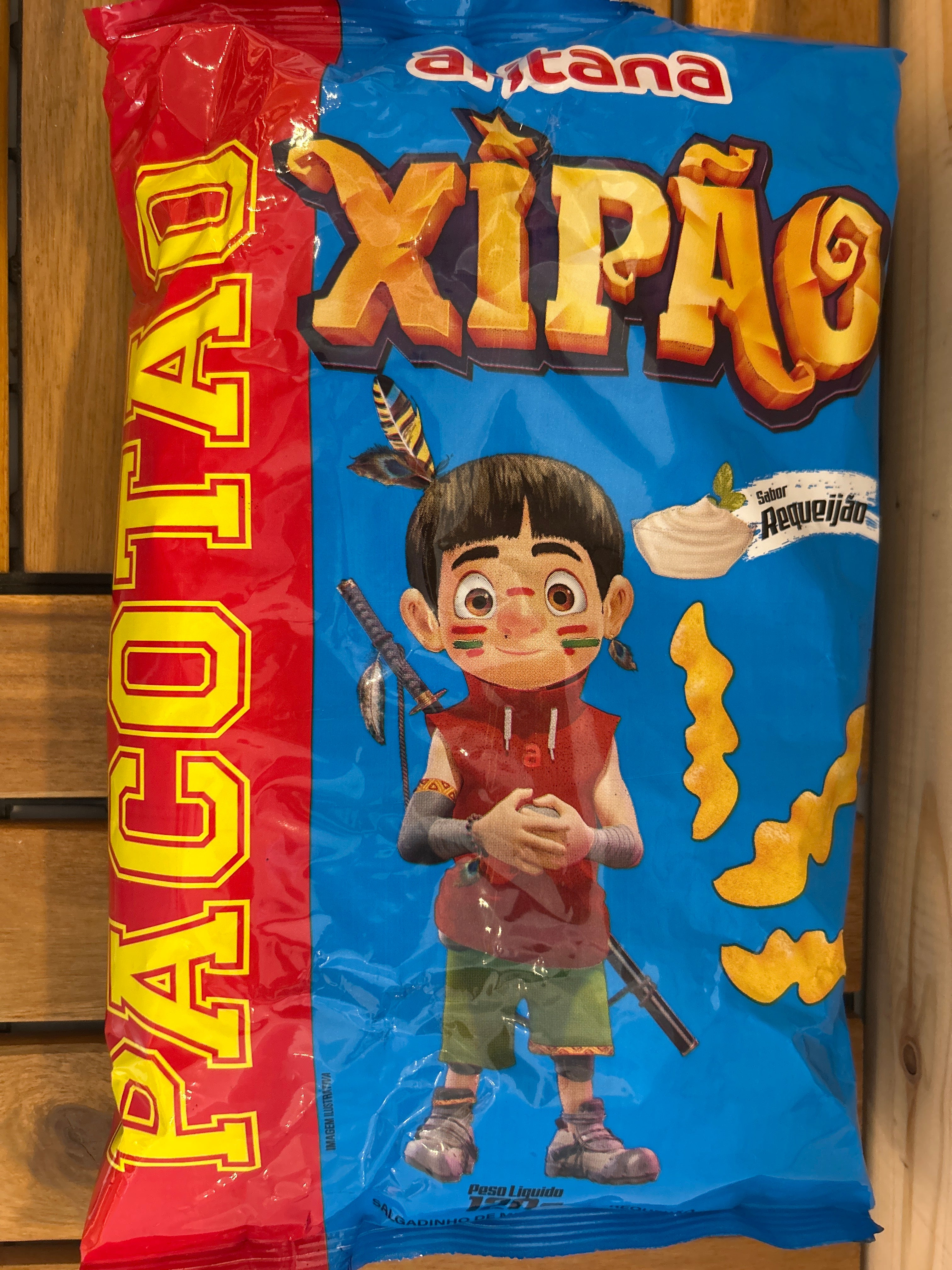 Cream cheese flavor snack (Salgadinho Xipão Requeijão - ARITANA - 120g