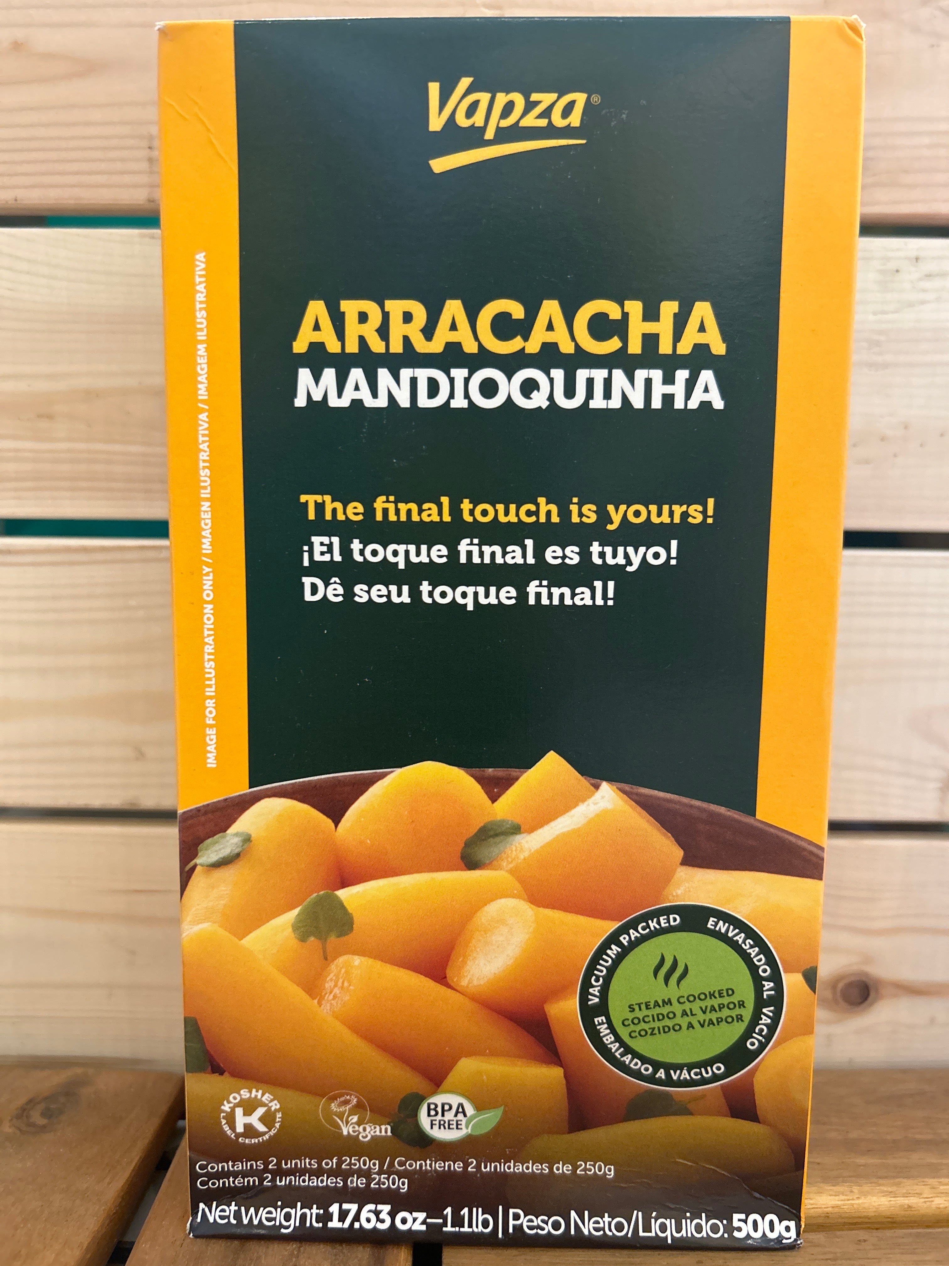 Mandioquinha Cozida - Batata Baroa - VAPZA - 500g