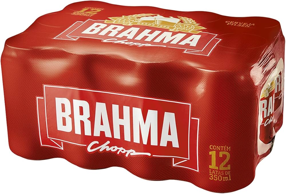 Bière brésilienne (Cerveja BRAHMA)- AMBEV - 350ml - Pack 12 x 350ml