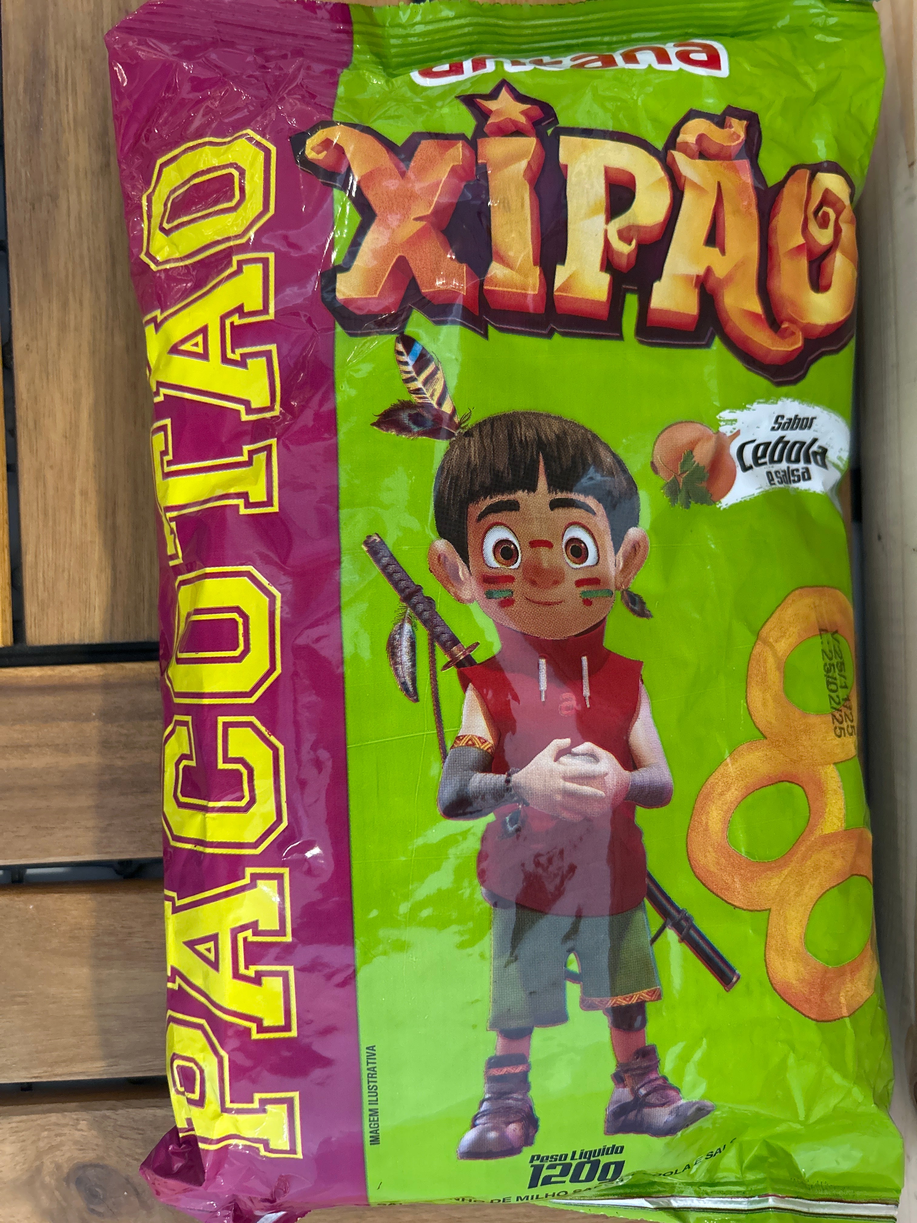 Snack saveur oignon et persil (Salgadinho Xipão Cebola com Salsa) - ARITANA - 120g - Promoção