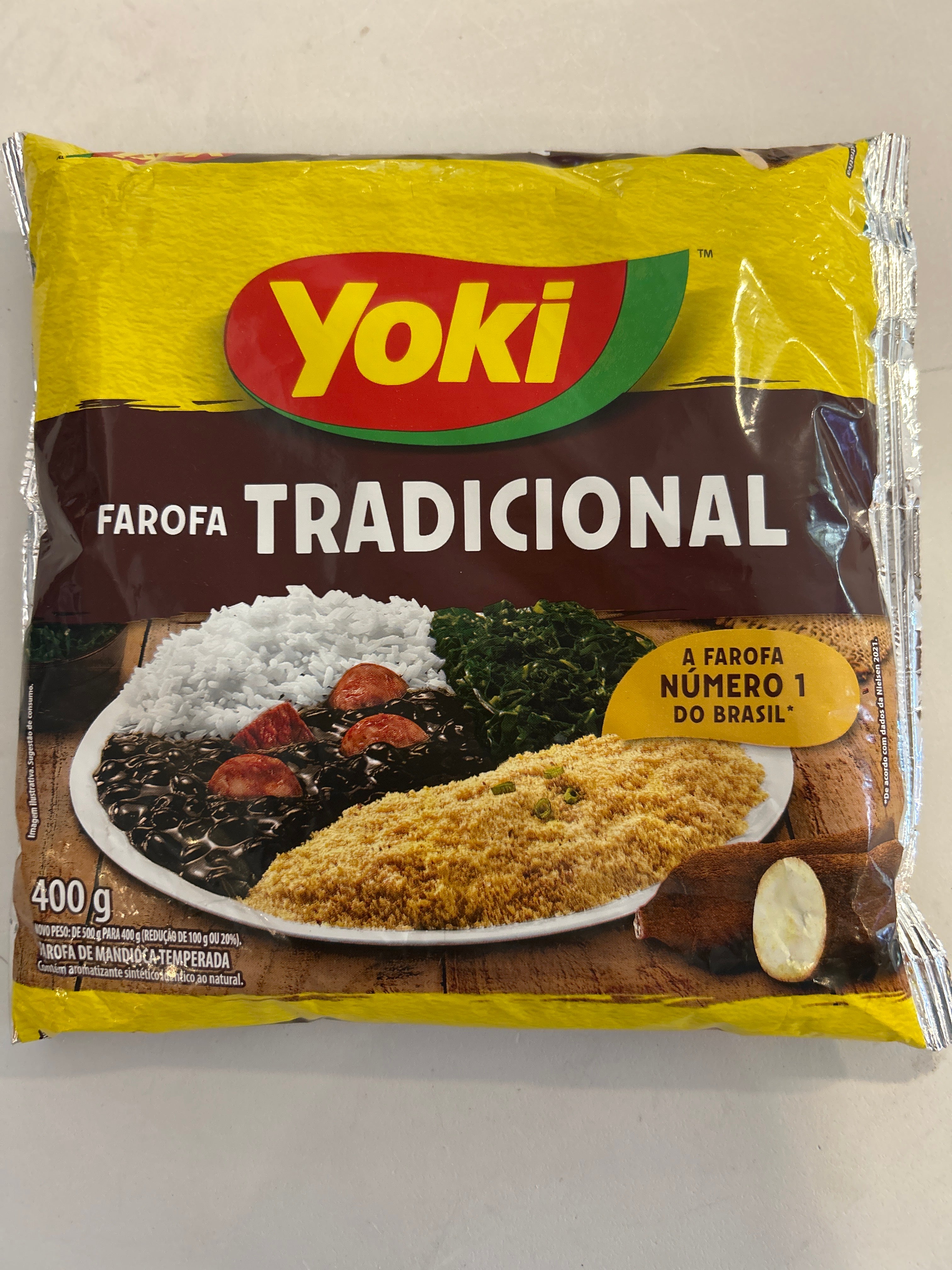 Combo - Traditional Cassava Farofa - YOKI - 400g - Buy 10 units and get 10% discount