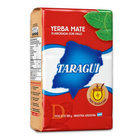 Yerba Mate d'Argentina (Erba Mate Chimarrão Argentina) - TARAGUI - 500g
