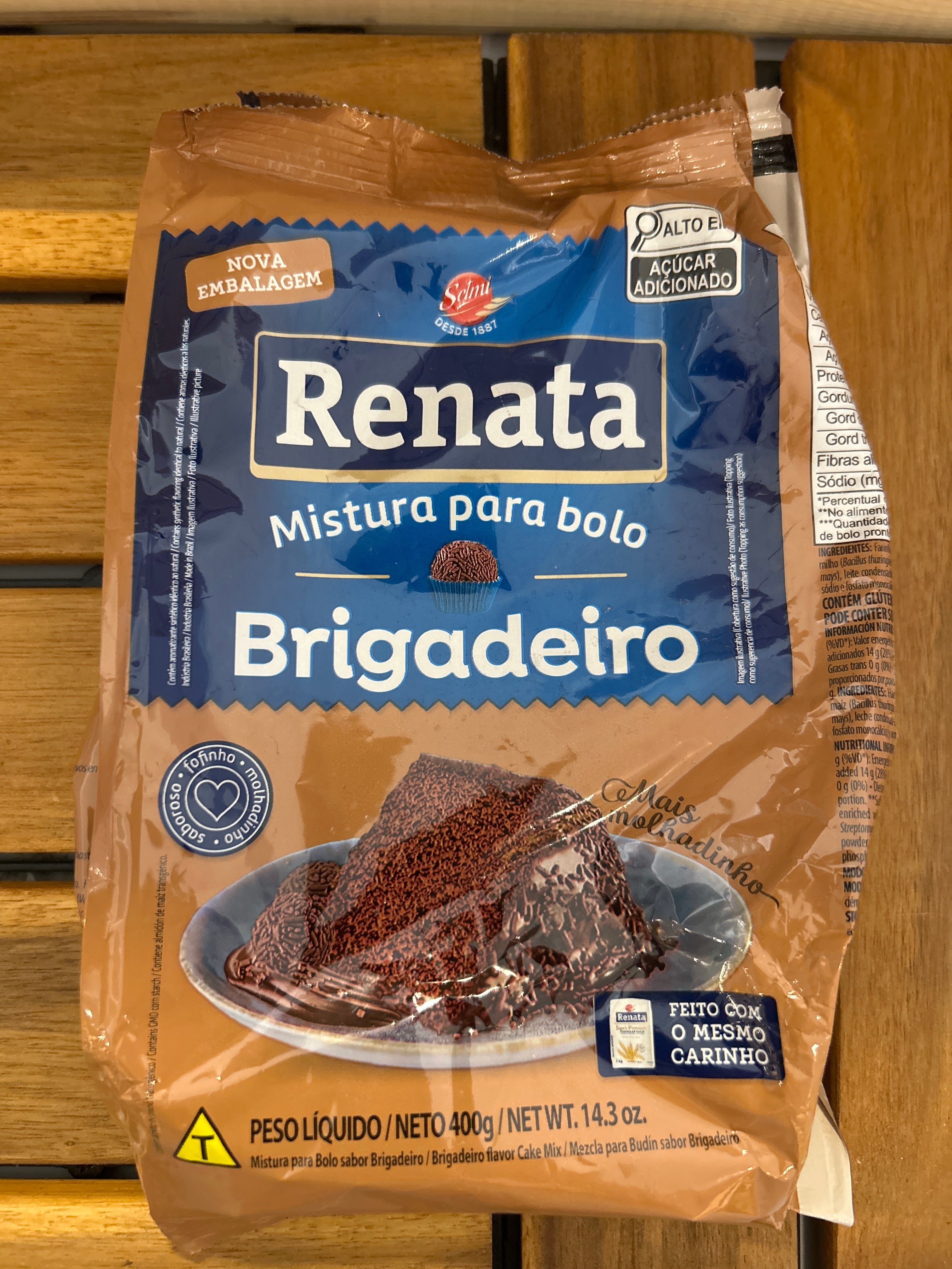 Préparation pour Gâteau Brigadeiro (Mistura para Bolo de Brigadeiro)- RENATA - 400g - Promoção