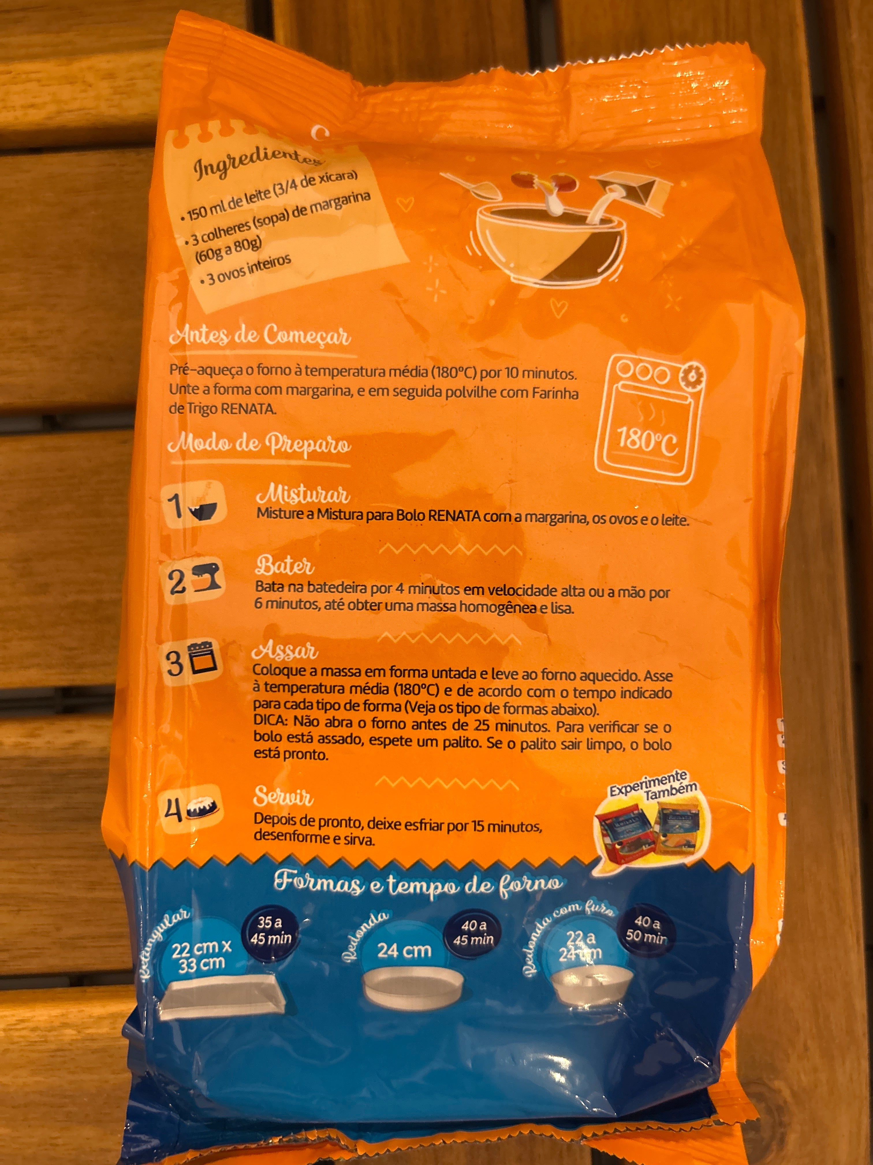 Préparation pour Gâteau à la Carotte (Mistura para Bolo de Cenoura) - RENATA - 400g