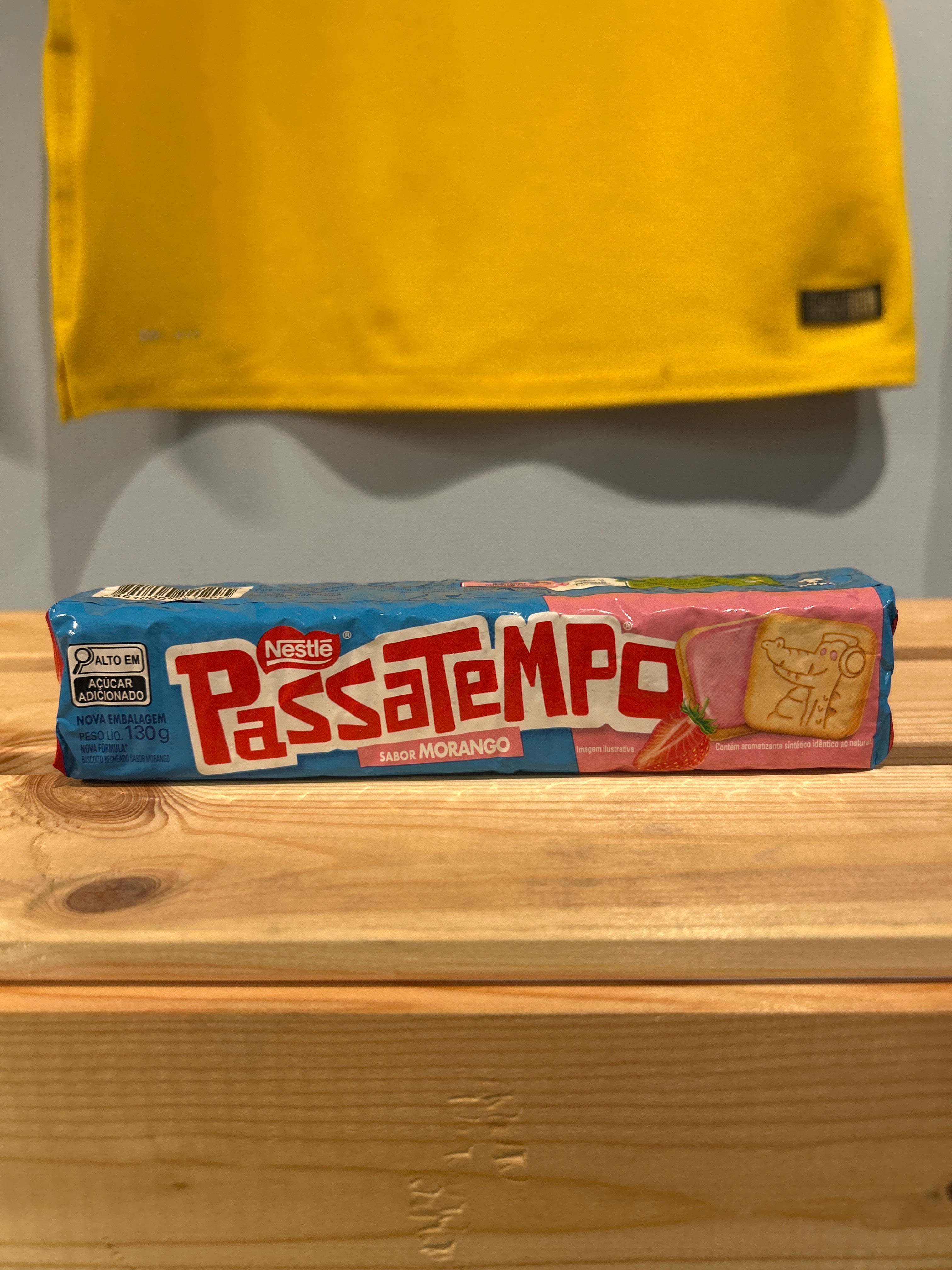 "passatempo" Biscuits Fourrés à la fraise (Bolacha sabor Morango) NESTLÉ - 130g