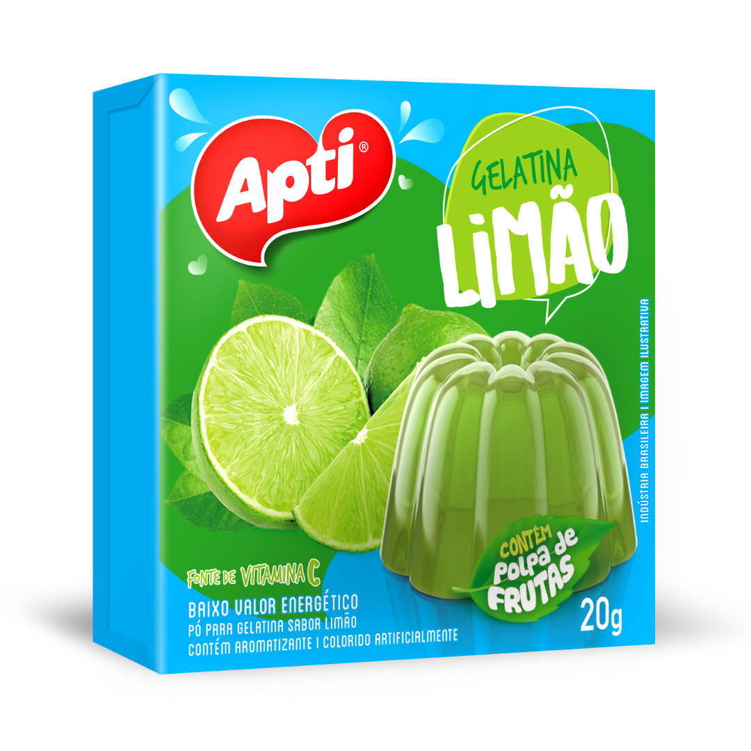 Lemon Flavor Gelatin Powder (Préparation en poudre pour gélatine saveur citron) - APTI - 20g