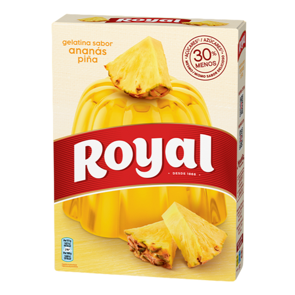 Gelatina em Pó Abacaxi - ROYAL - 114g - Pct c/ 2 saquinhos