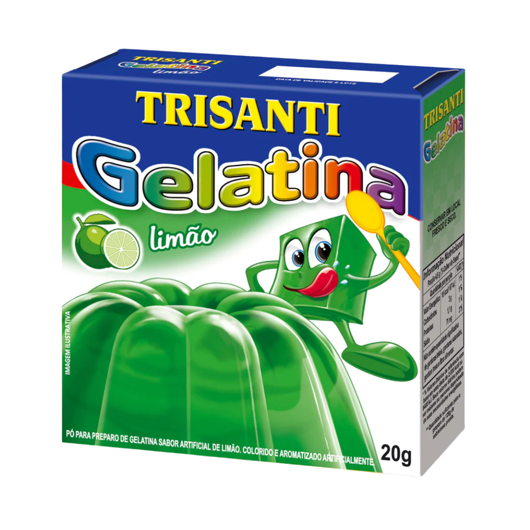 Gelatina em Pó Limão - TRISANTI - 20g