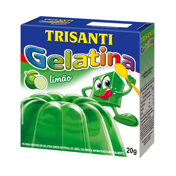 Gelatina em Pó Limão - TRISANTI - 20g