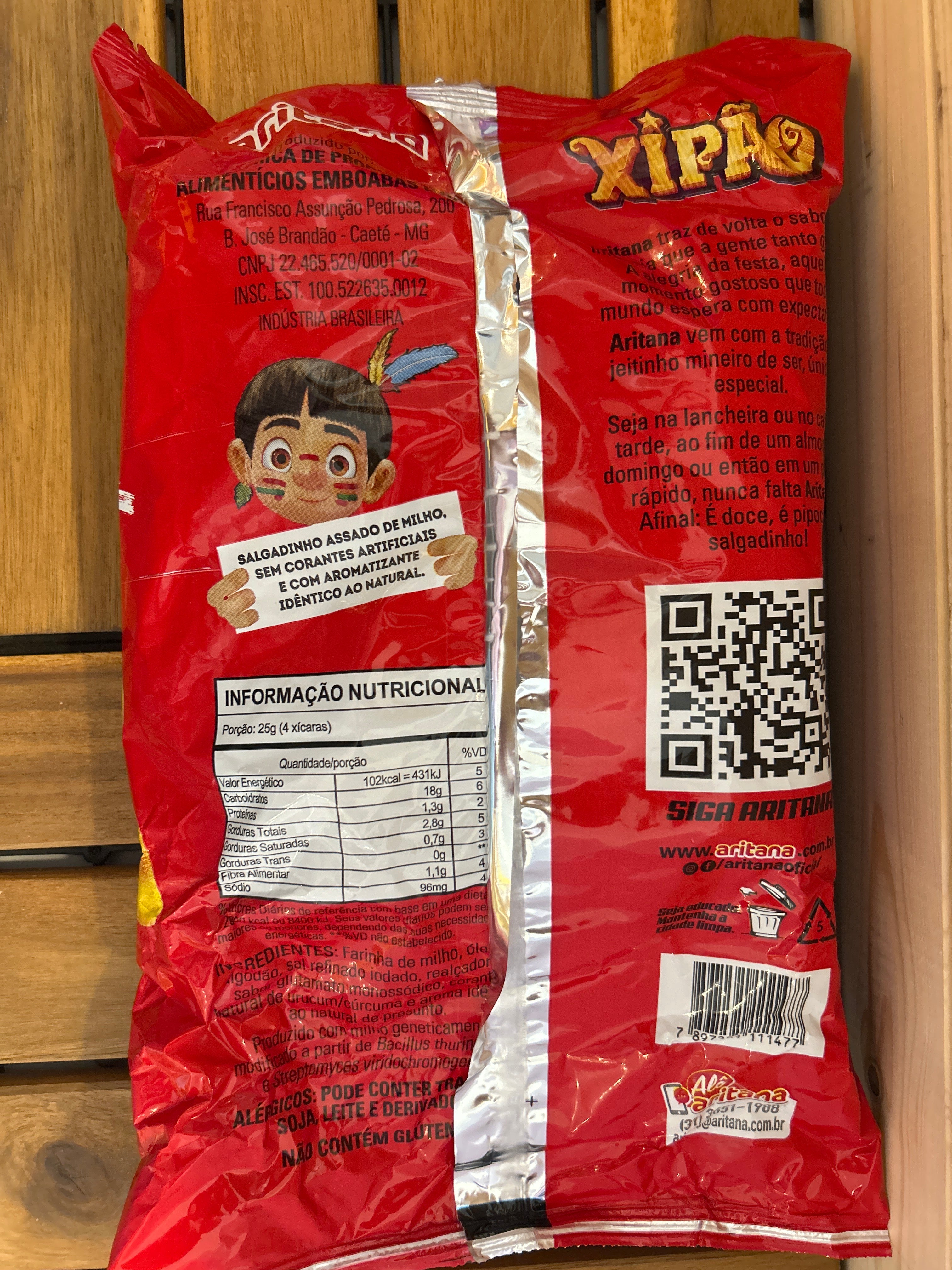Ham flavor snack (Salgadinho Xipão Presunto) - ARITANA - 120g