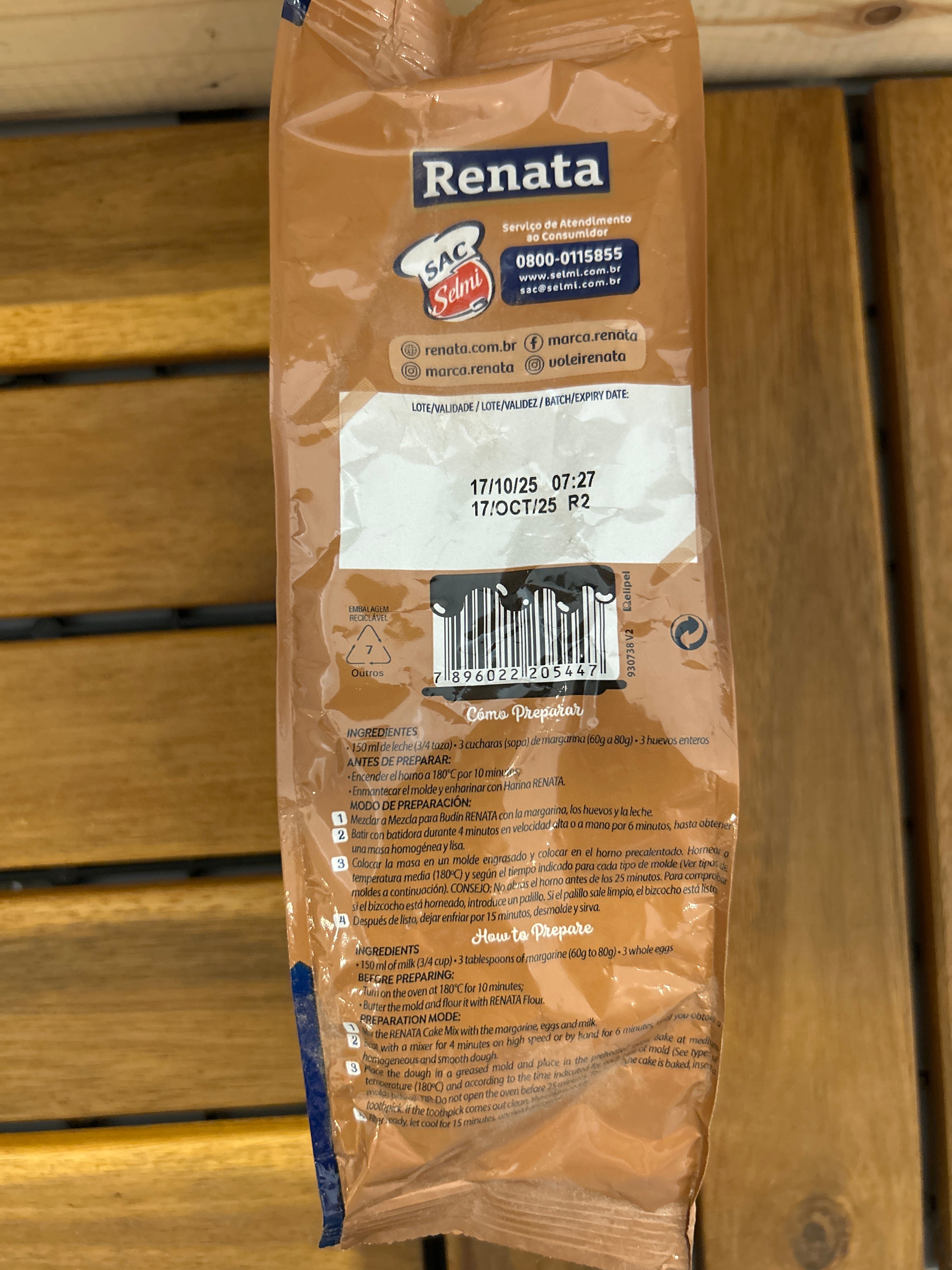 Préparation pour Gâteau Brigadeiro (Mélange pour Gâteau de Brigadeiro) - RENATA - 400g - Promotion