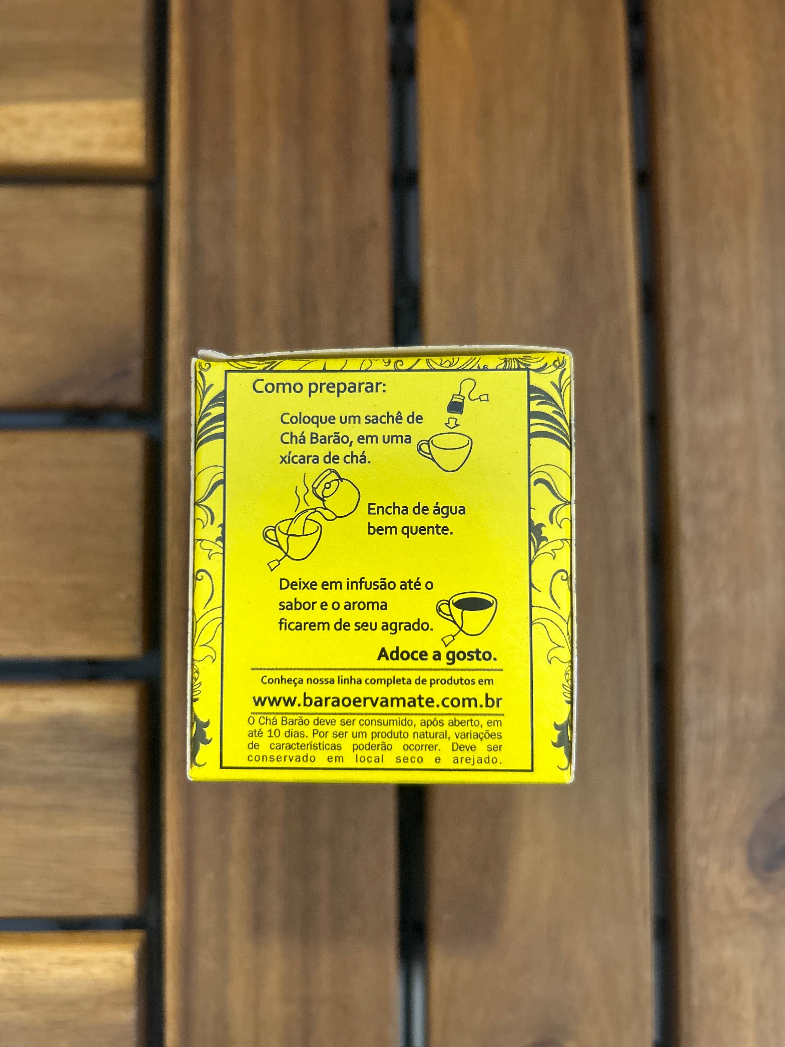 Tisane de Camomille (10 sachets) (Chá de Camomila 10 saches) BARÃO