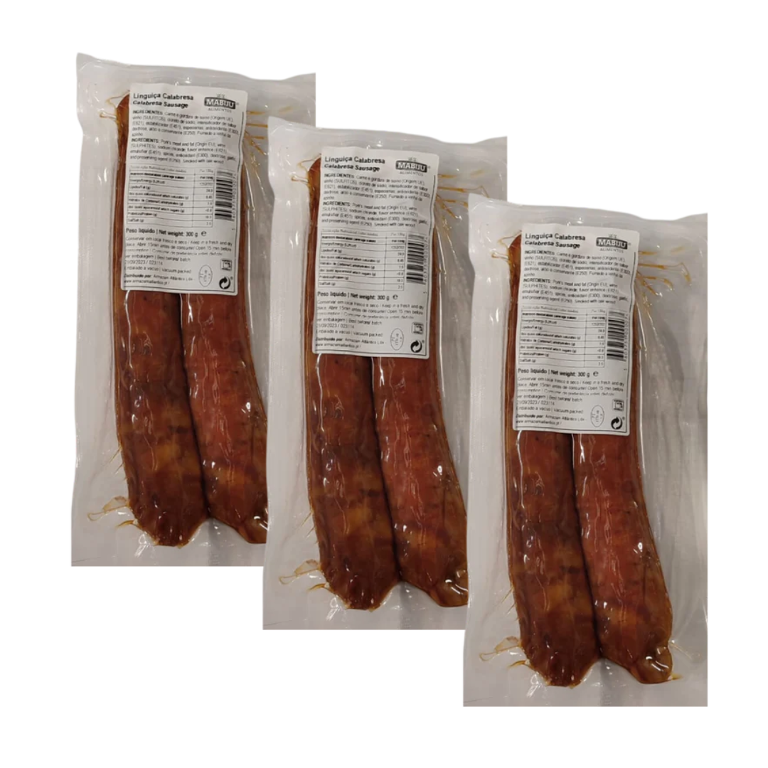 Combo - Salsiccia Calabresa - MABIJU - 300g - Acquista 3 unità e ottieni il 10% di sconto