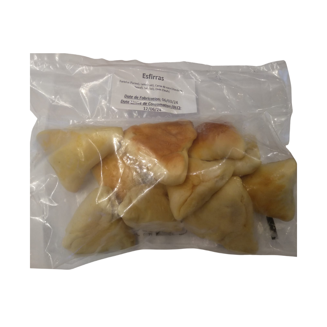 Frozen Roast Beef Esfirra - Small - 10 units - Approximately 240g (Frozen - Shipping paid separately after completing the order on the website)