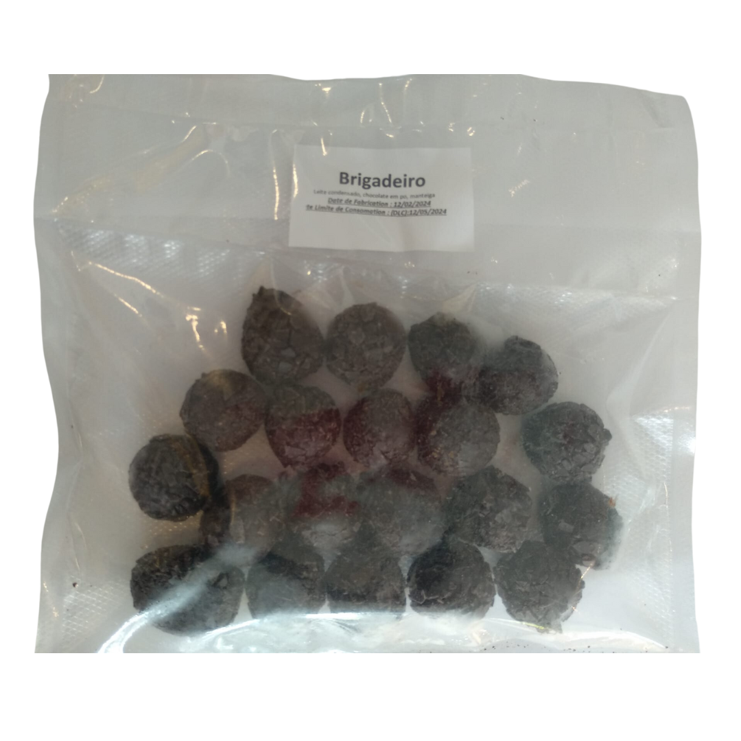 Brigadeiro - 20 units - Approximately 350g (Frozen - Shipping paid separately after completing the order on the website)