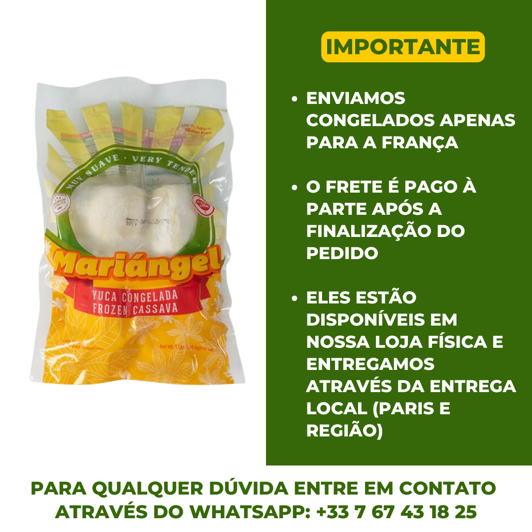 Manioc tranchée Congelé (MARIÁNGEL) Mandioca congelada 1,36KG