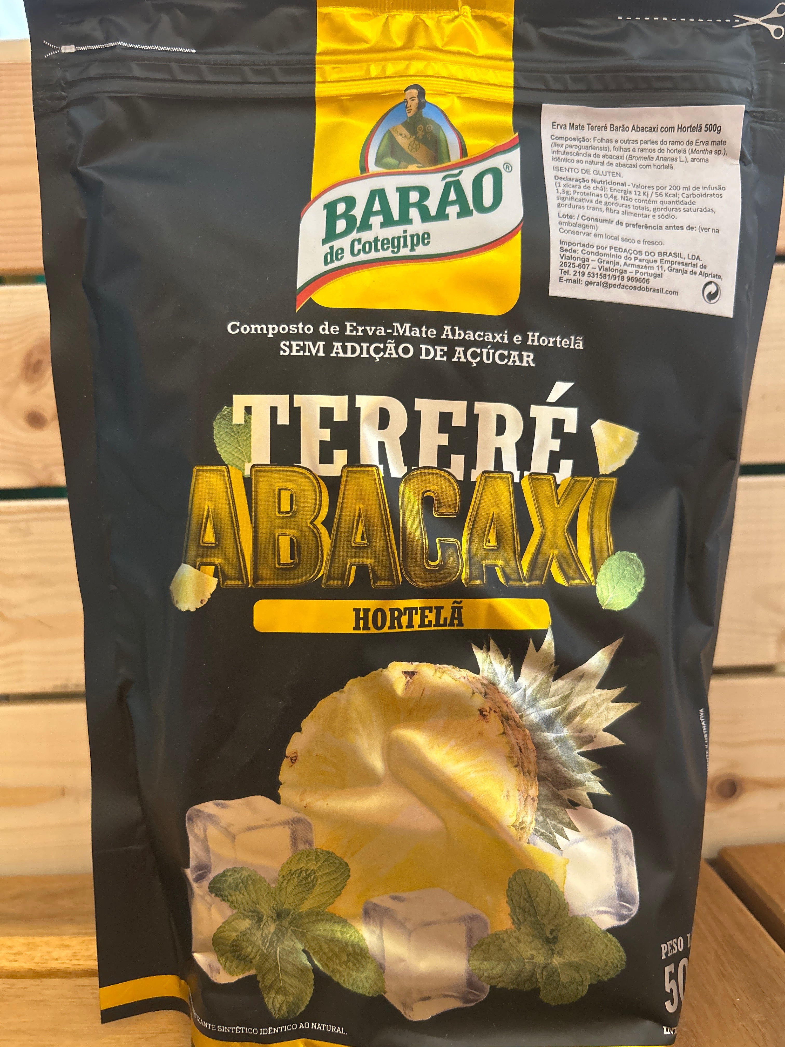 yerba mate pour mate tereré saveur ananas et menthe (Erva Mate para Tereré Abacaxi e Hortelã) BARÃO - 500g