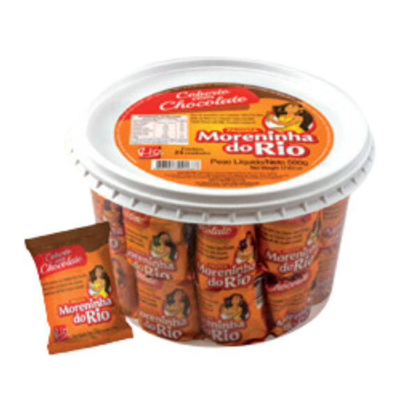 Paçoca Rolha Coberta c/ Chocolate - MORENINHA DO RIO - 500g