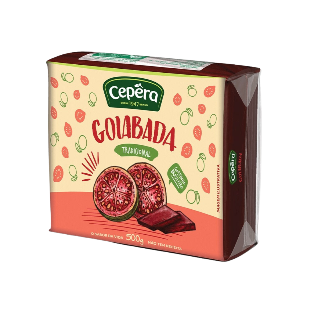 Pasta di frutta alla Guava in blocco (Goiabada Bloco) - CEPÊRA - 500g