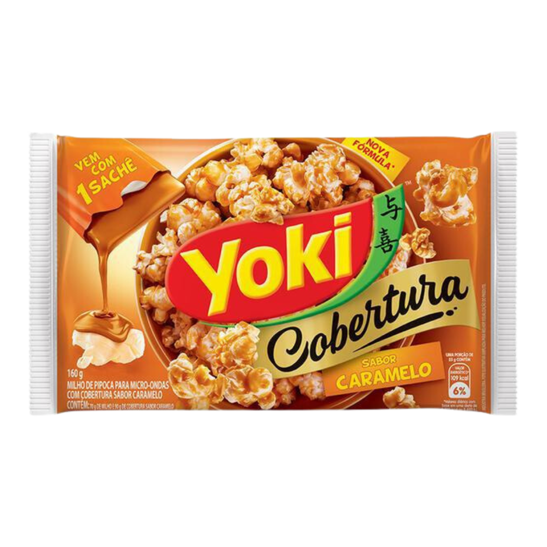 Caramel flavor microwave popcorn - YOKI - 160g