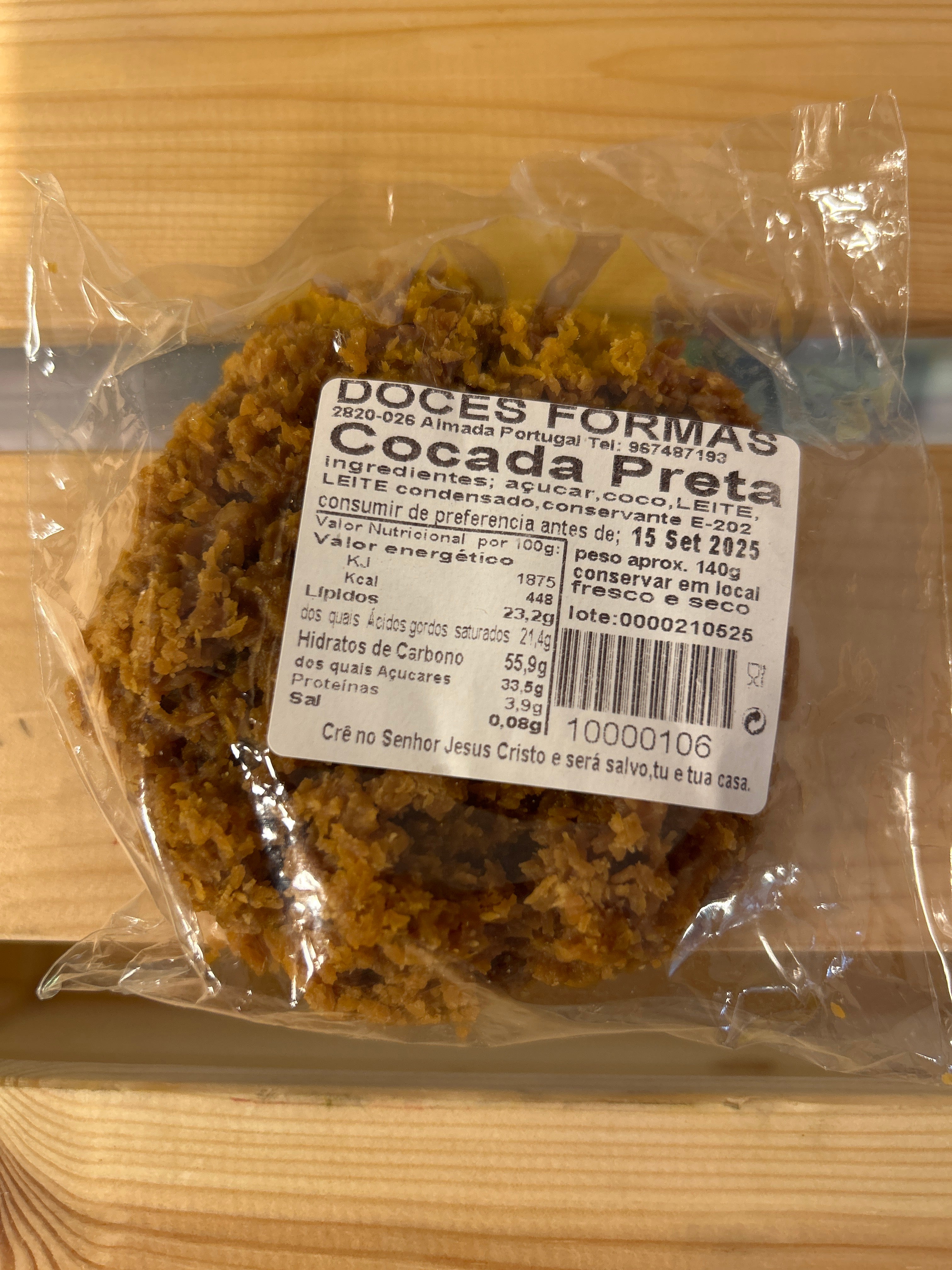 Dessert à la noix de Coco brulé (Cocada  Queimada) - DOCES FORMAS - 140g