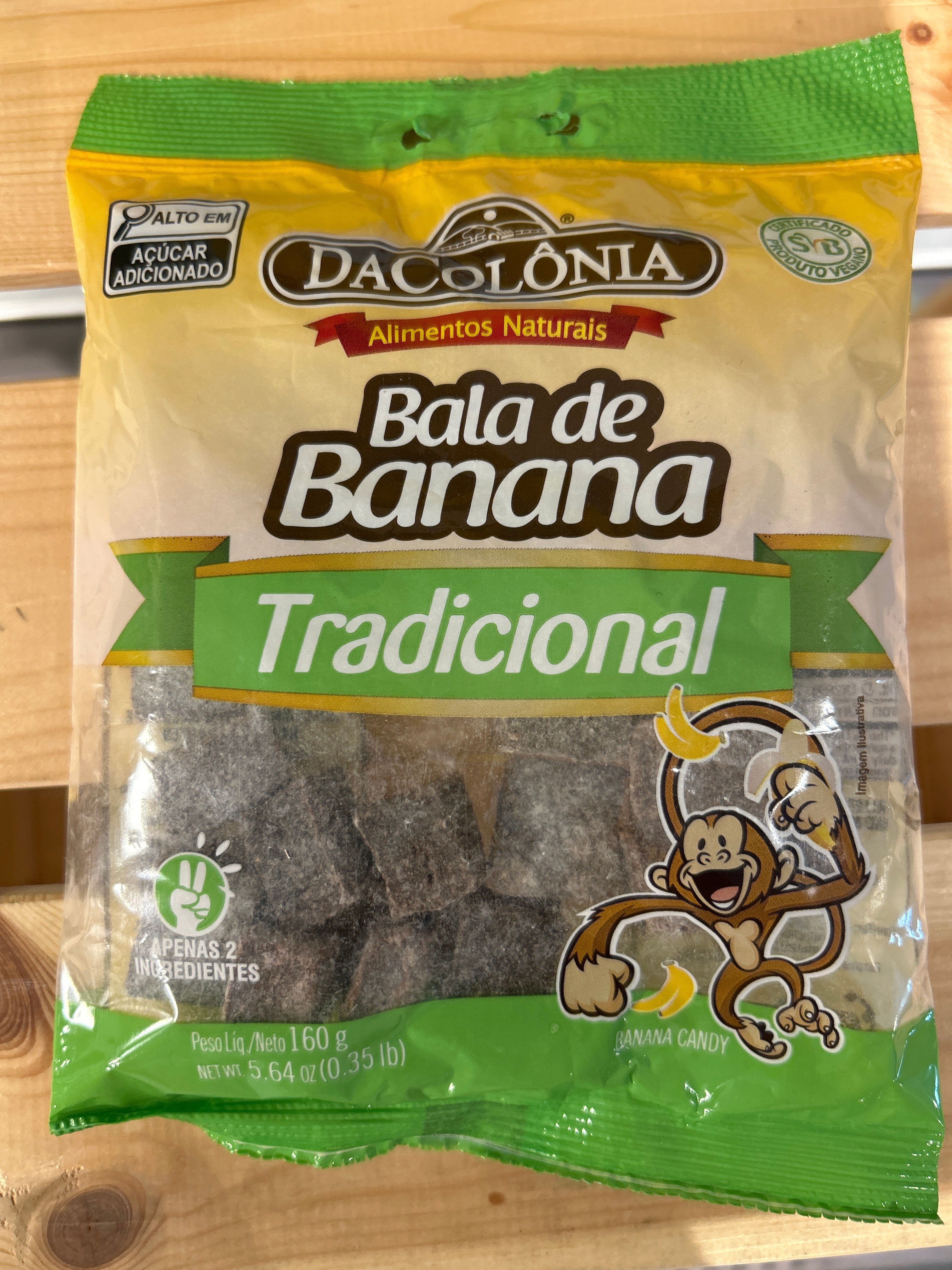 Banana flavor candy (Bala de Banana) - ERLAN - 400g