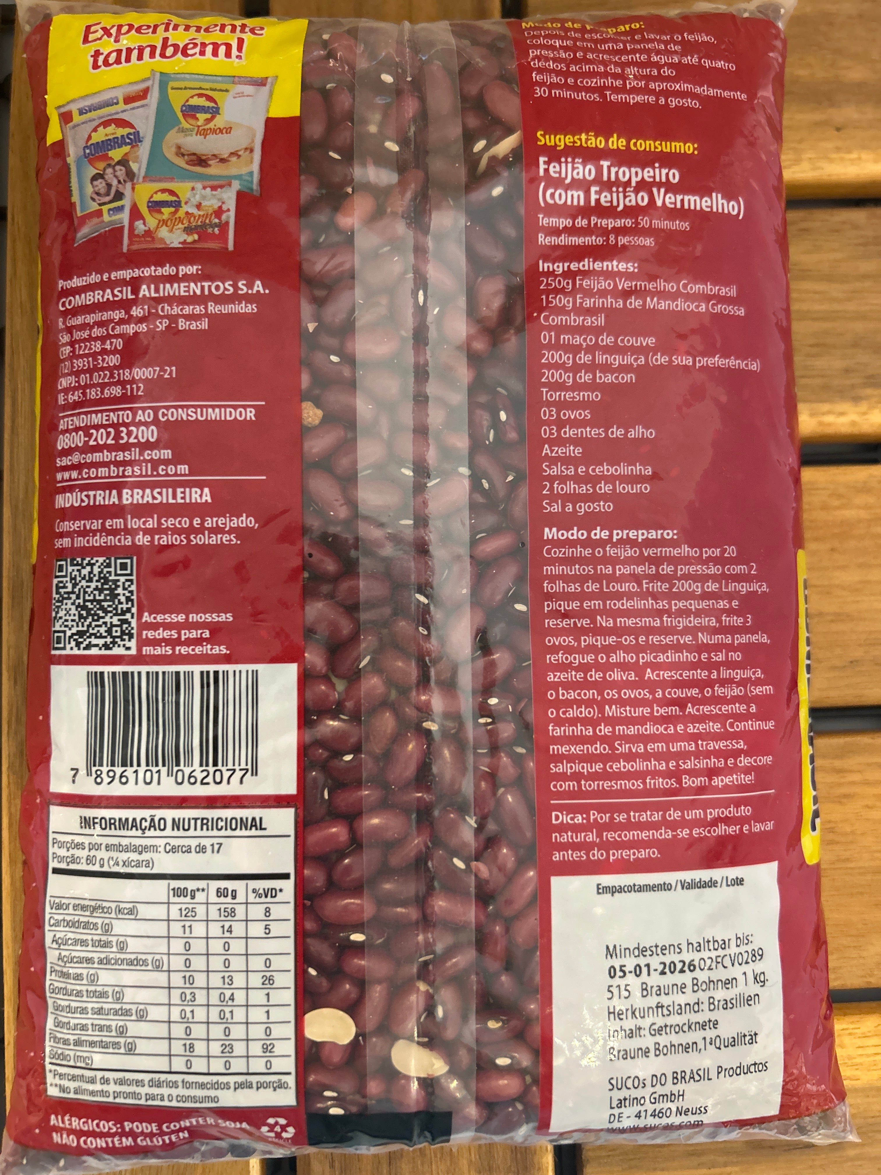 Haricots Rouges (Haricots Rouges) - COMBRASIL - 1kg