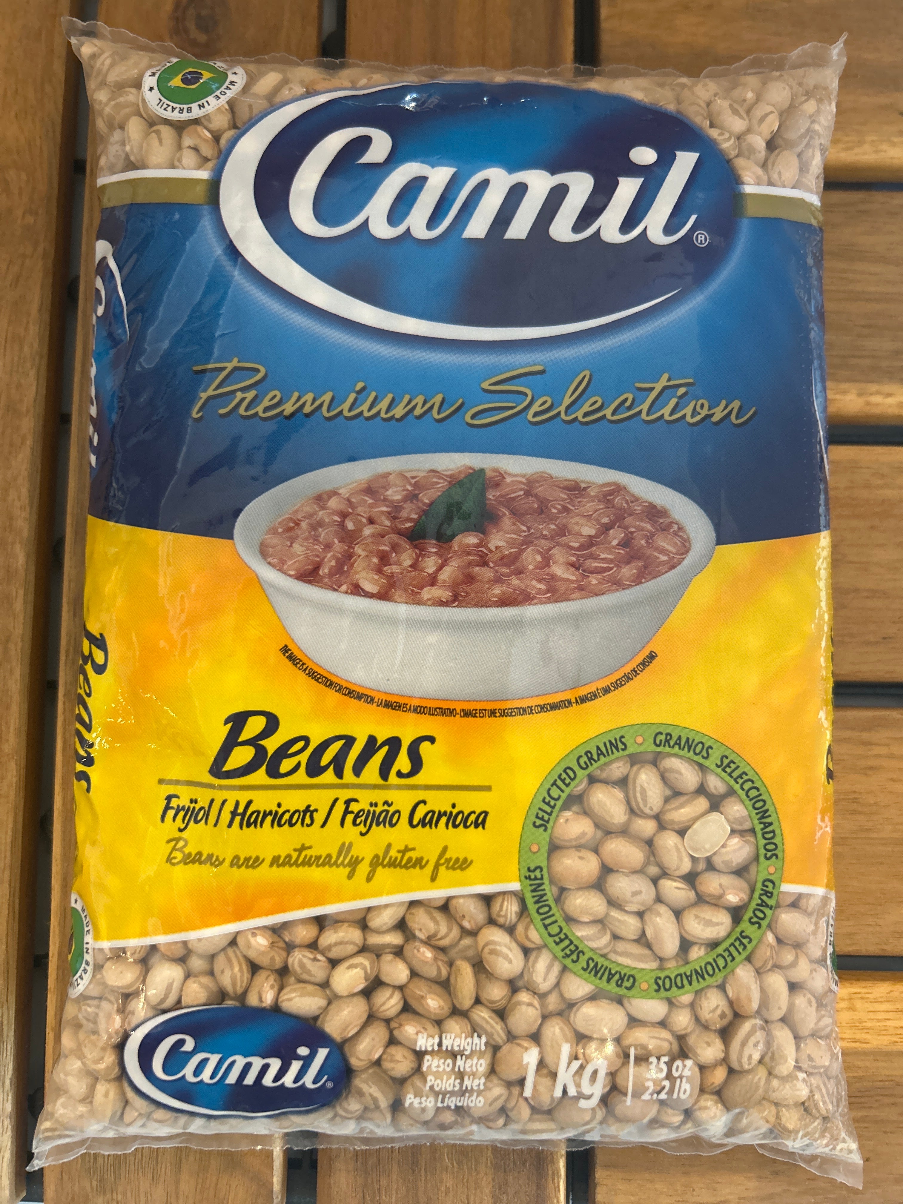 Haricots bruns “Carioca” (Feijão Carioca) - CAMIL - 1kg