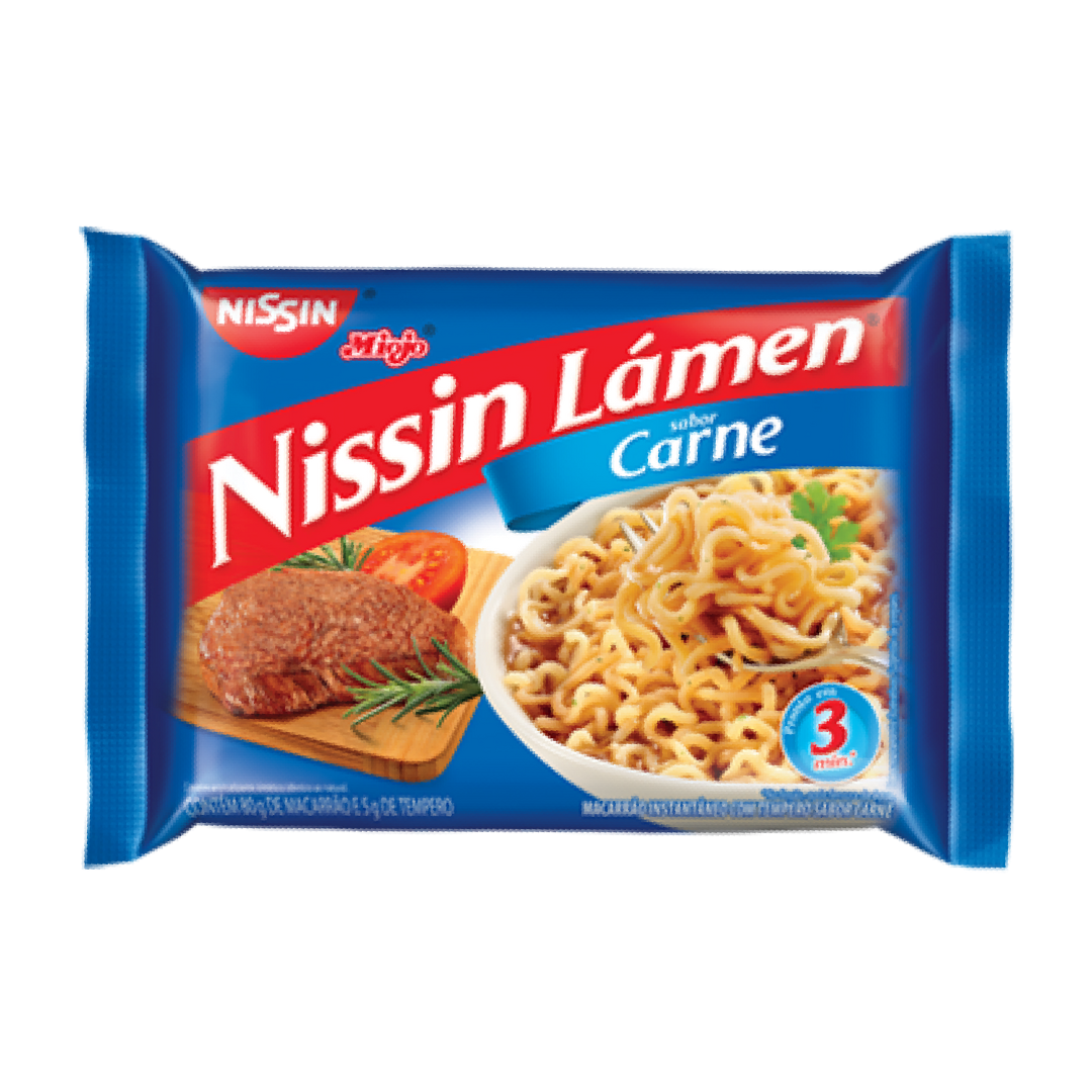 Beef flavored instant noodles - Nissin - 85g