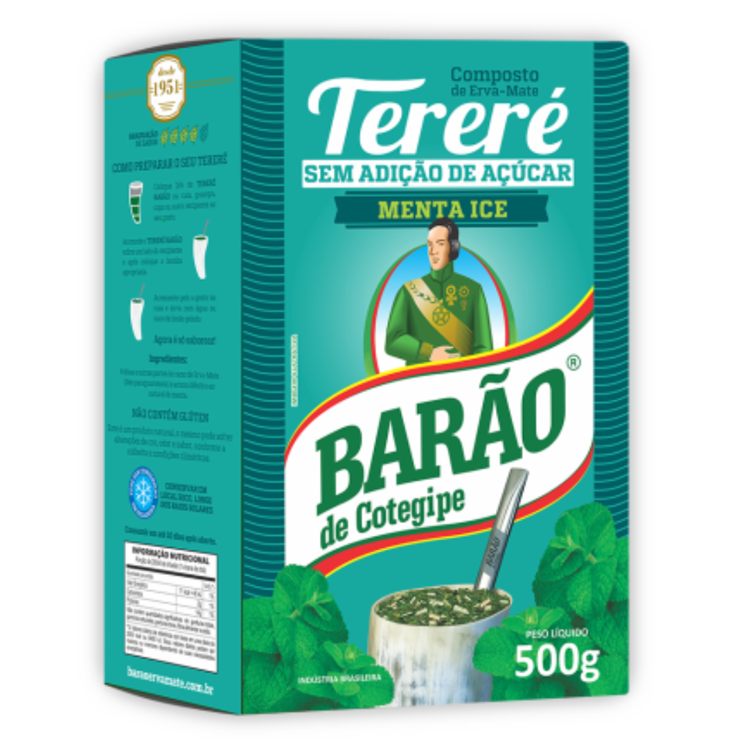 Erba per Ghiaccio alla Menta Tereré - BARÃO - 500g