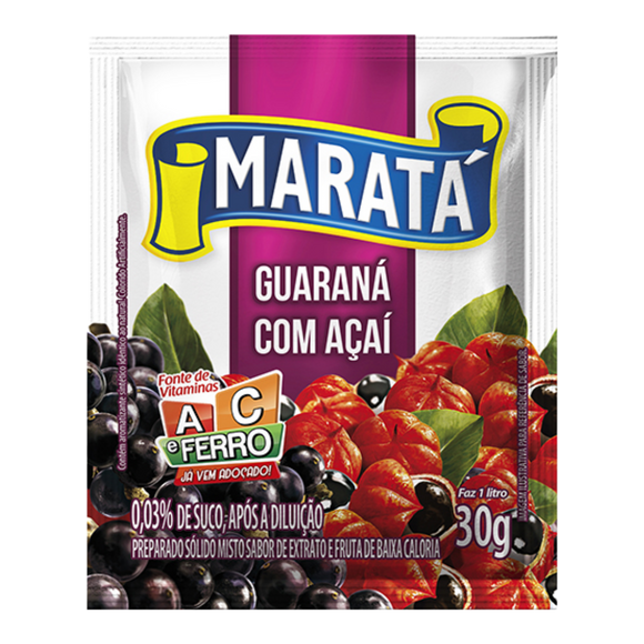 Jus d'açaï instantané au guarana - MARATÁ - 30g