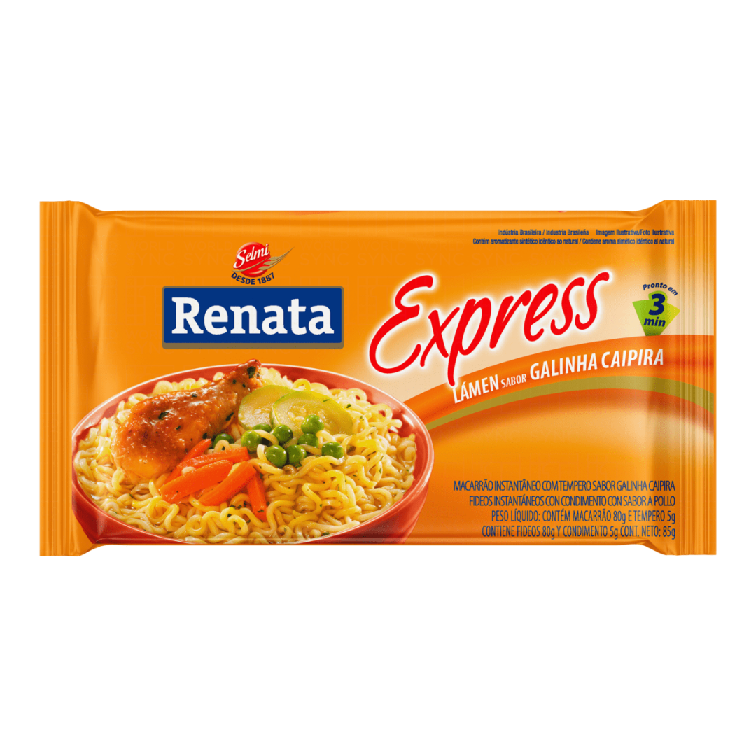 Instant Pasta with Free Range Chicken flavor - RENATA - 85g