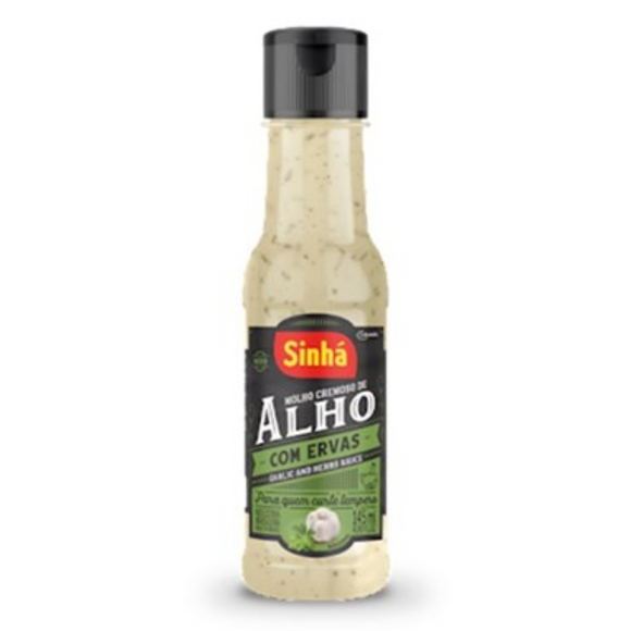 Sauce Crémeuse à l'Ail et aux Herbes - SINHÁ - 145ml