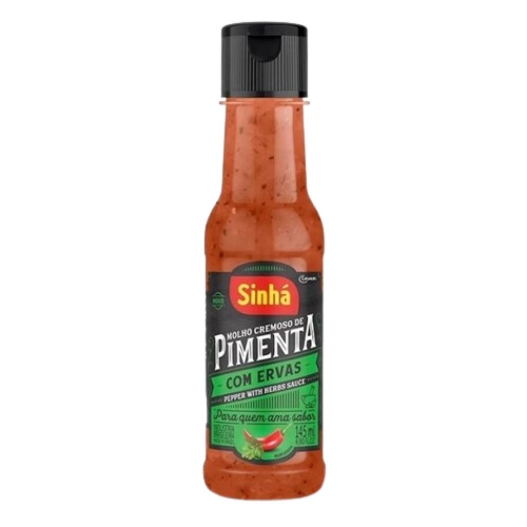 Salsa piccante cremosa alle erbe (Molho Cremoso di Pimenta cremosa) - SINHÁ - 145ml