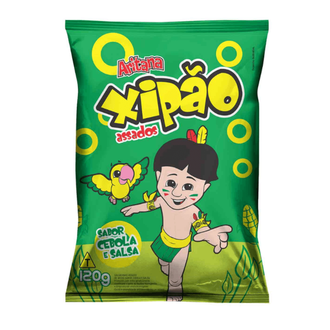 Snack saveur oignon et persil (Salgadinho Xipão Cebola com Salsa) - ARITANA - 120g - Promoção