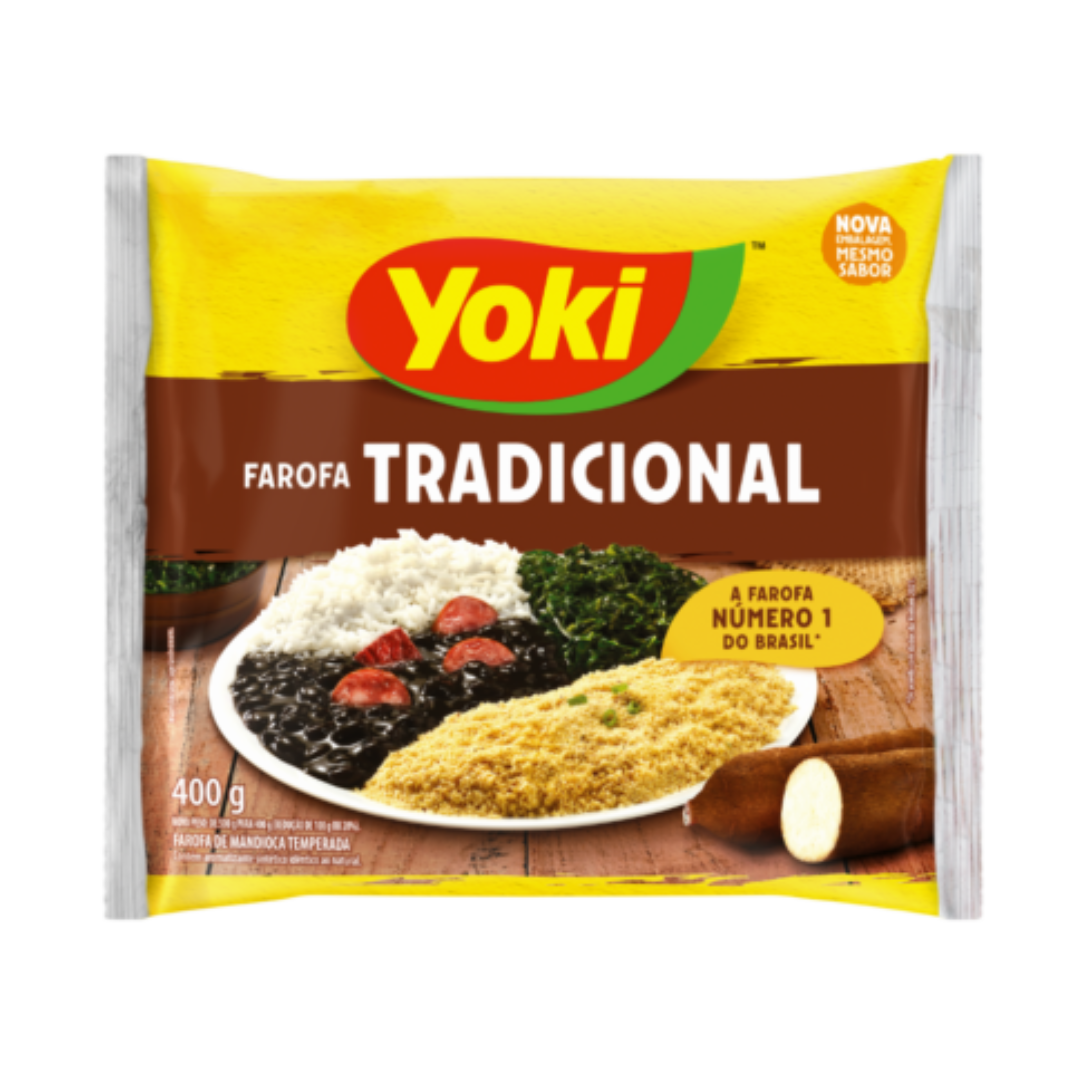 Farofa de Mandioca Tradicional (Farina di manioca stagionata) - YOKI - 400g