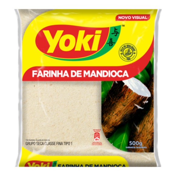 Farinha de Mandioca Crua (Farine de Manioc Cru) - YOKI - 500g