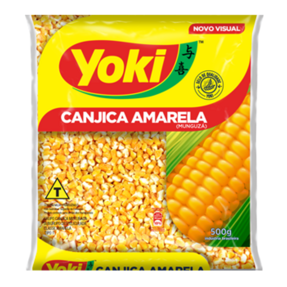 Maïs sec jaune “Hominy” (Canjica Amarela) - YOKI - 500g
