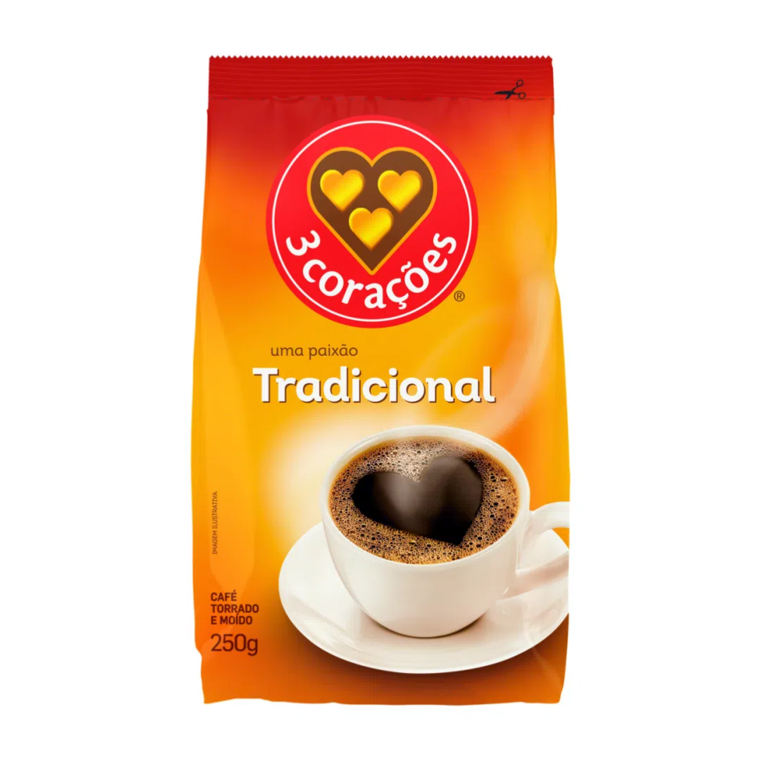 Traditional Coffee - THREE HEARTS - 250g