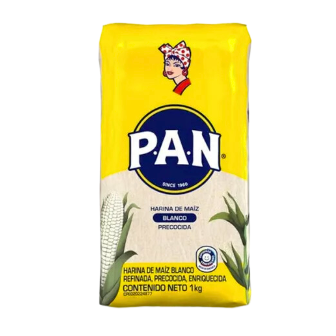 Farinha de Milho Branca Pré Cozida - PAN - 1kg