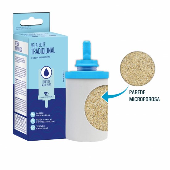 Candela per Filtro in Argilla tradizionale (Candela per Filtro di Terracotta tradizionale) - ELITE - unità