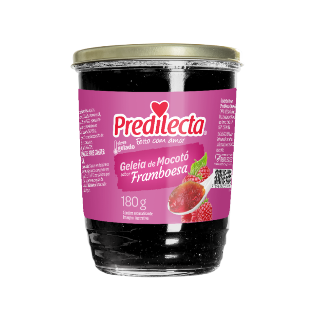 Raspberry flavor Mocotó Jelly - PREDILECTA - 180g