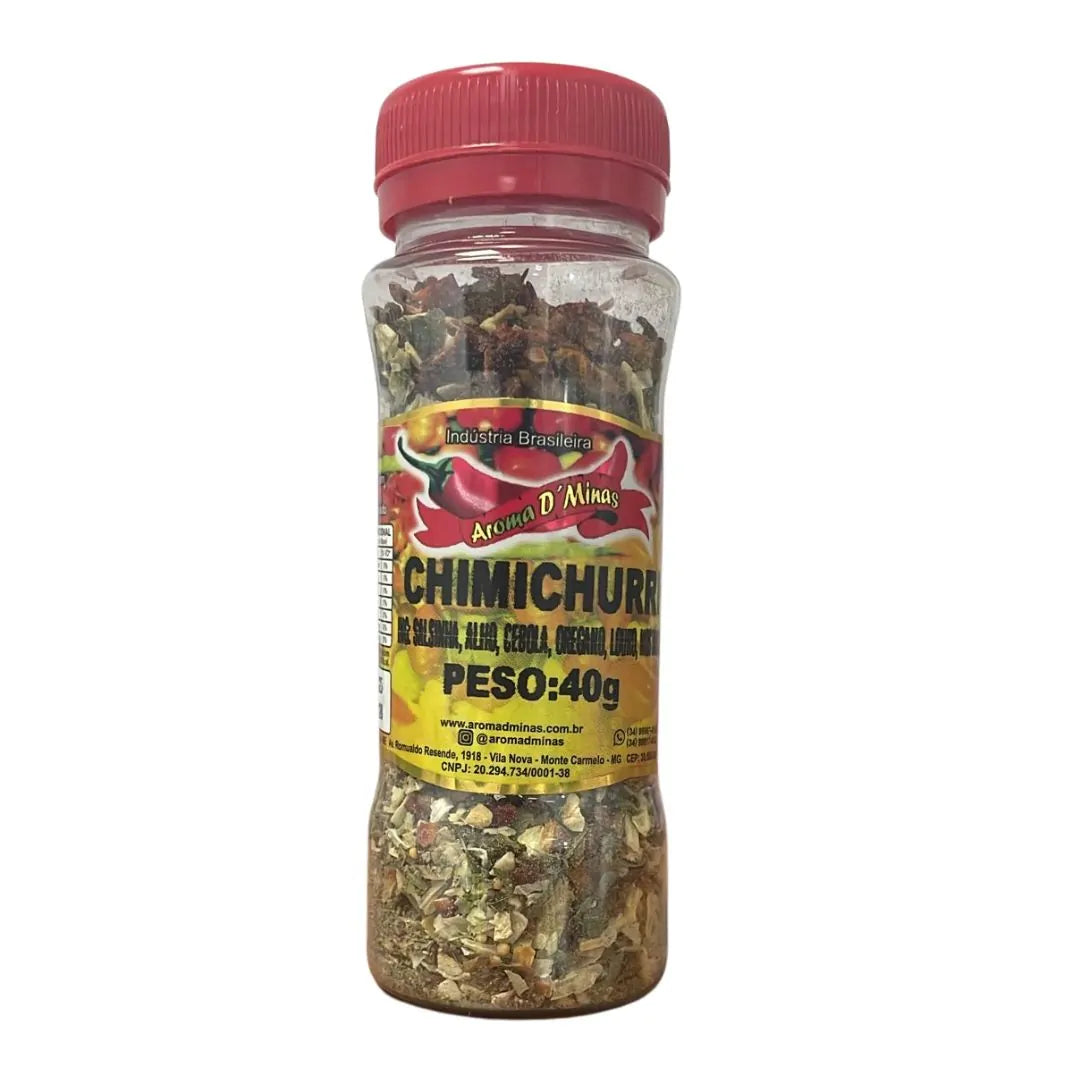Mélange d'Épice Chimichurri Flacon(Chimichurri Frasco) - Aroma D'Minas - 40g