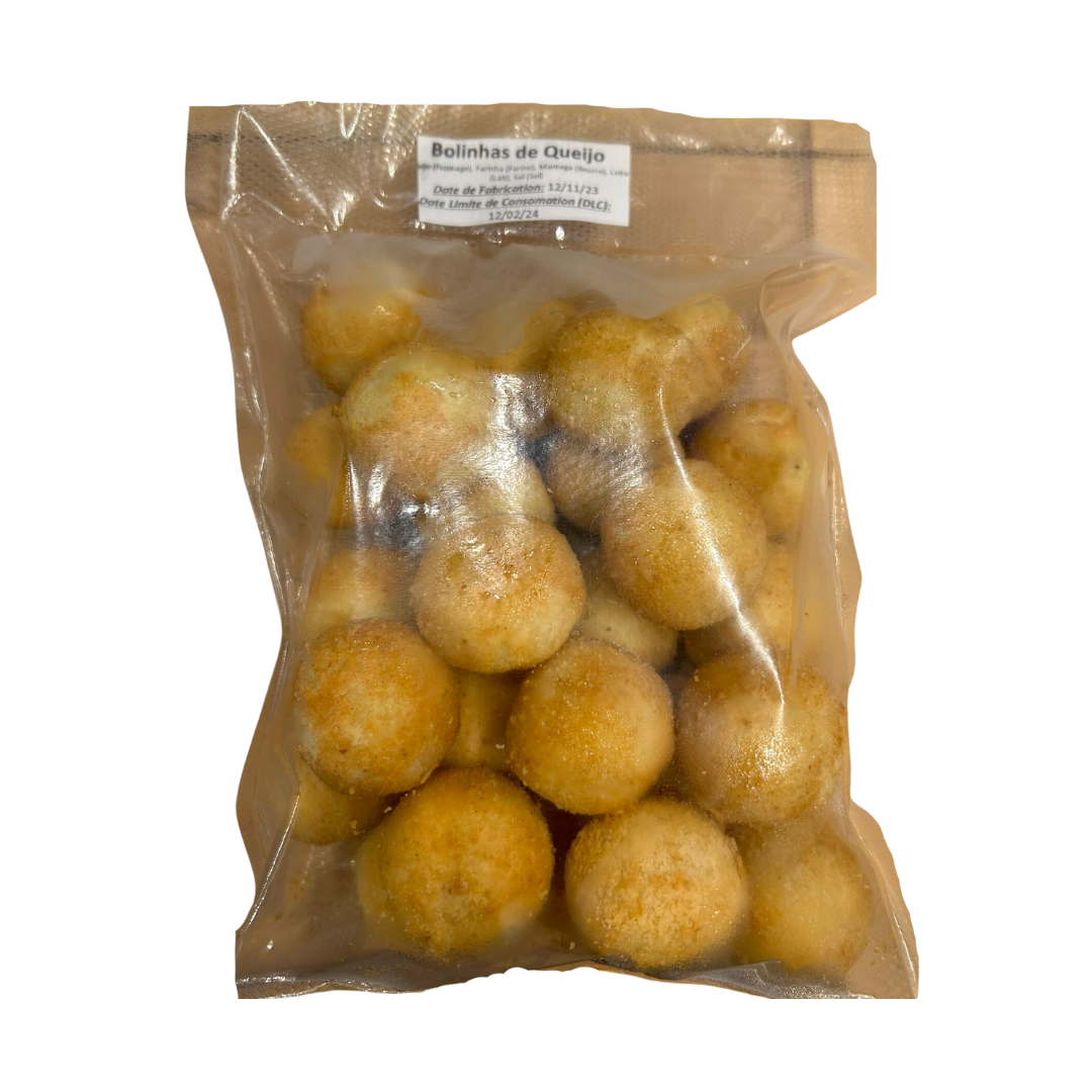 Bolinha de Queijo Frita Congelada - Pequena - 25un - Aproximadamente 500g (Congelado - Frete pago à parte após a conclusão do pedido no site)