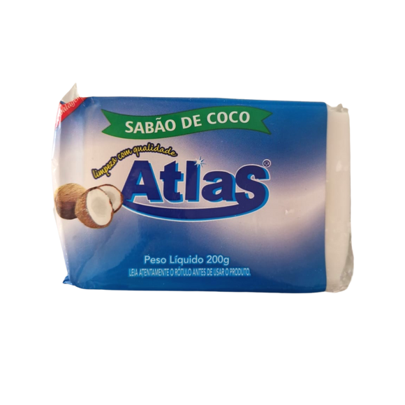 Sabão de Coco em Barra - ATLAS - 200g - Promoção