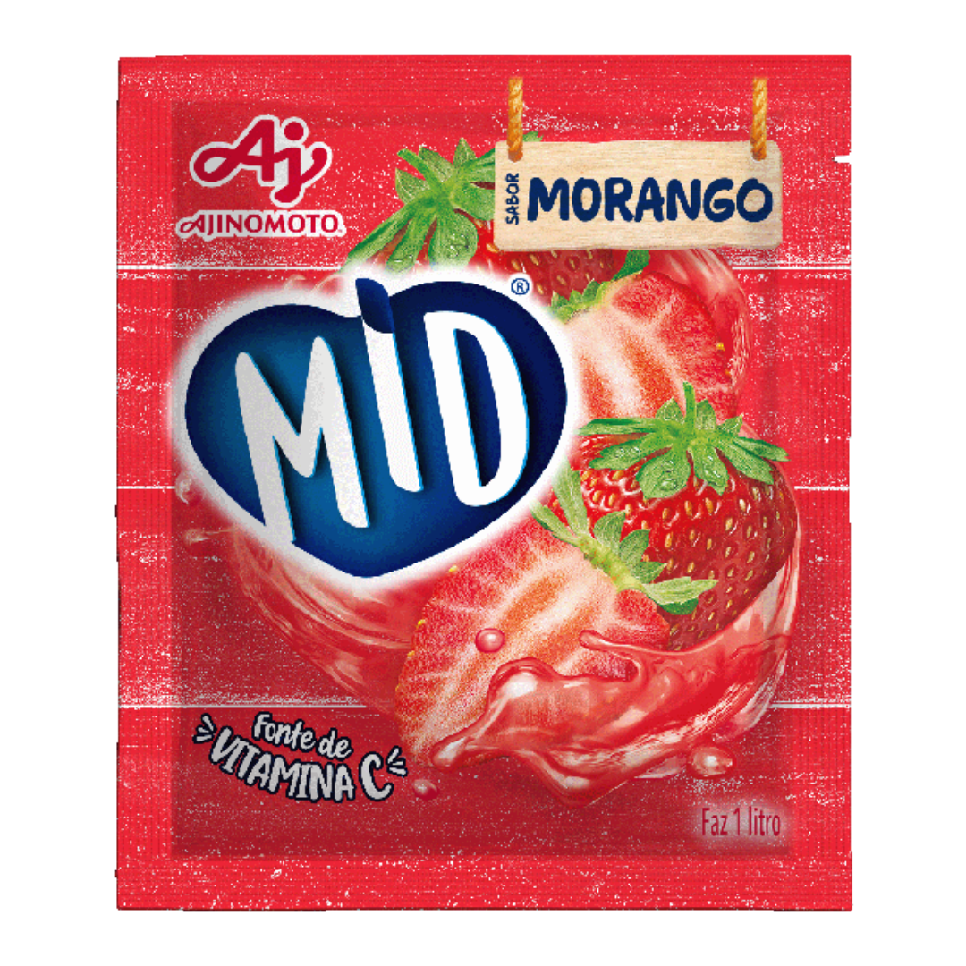 Suco Instantâneo de Morango - MID - 20g
