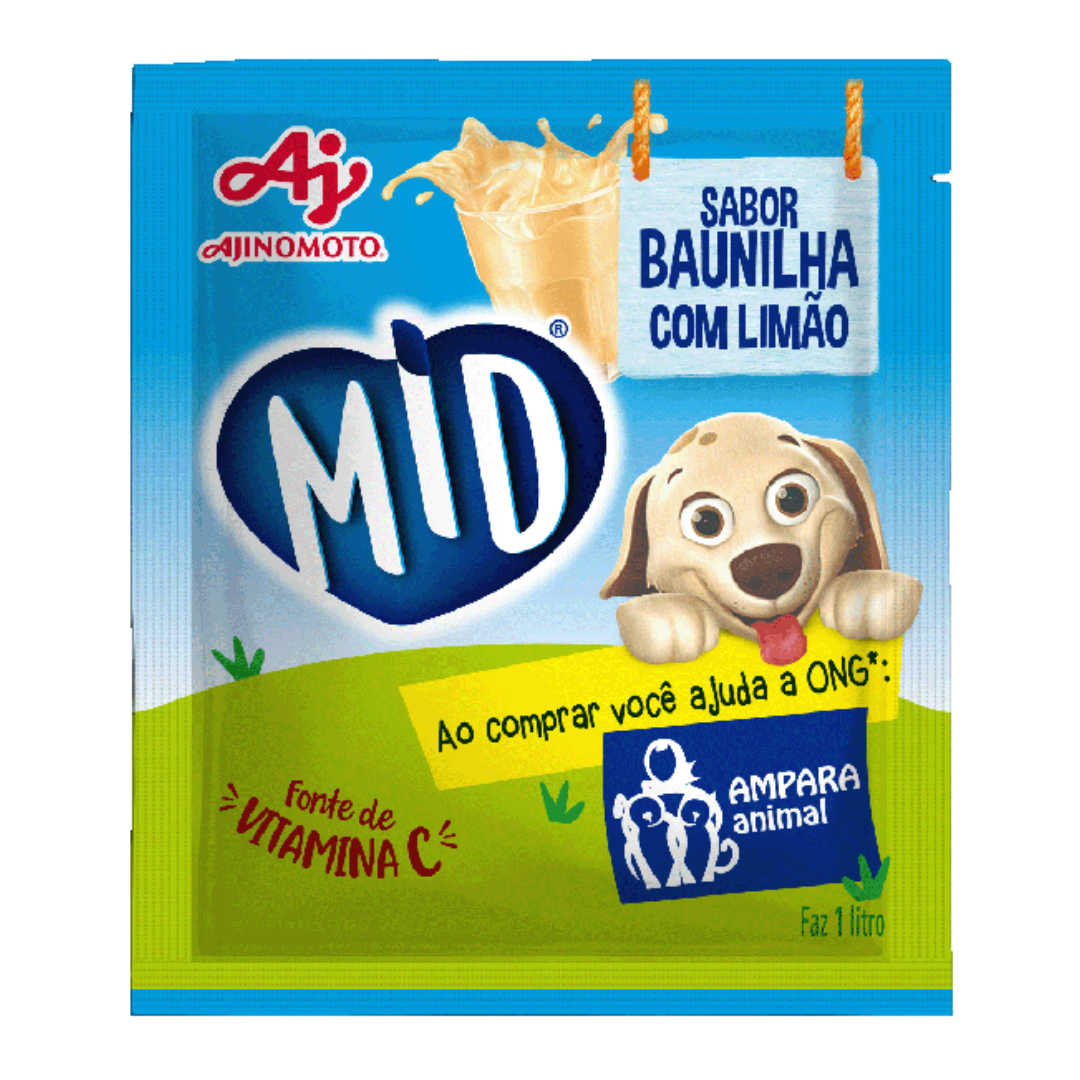 Suco Instantâneo de Baunilha com limão - MID - 20g